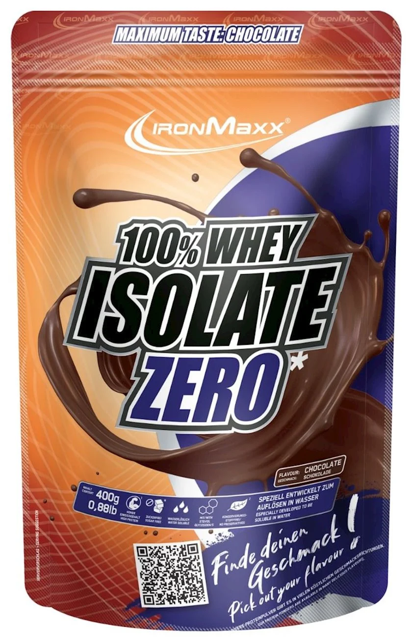 Protein Ironmaxx 100% Whey Isolate Zero 400 q 